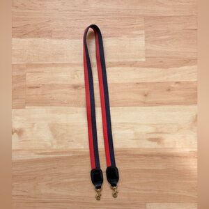 Clare V Red and Navy Striped Crossbody Bag Strap